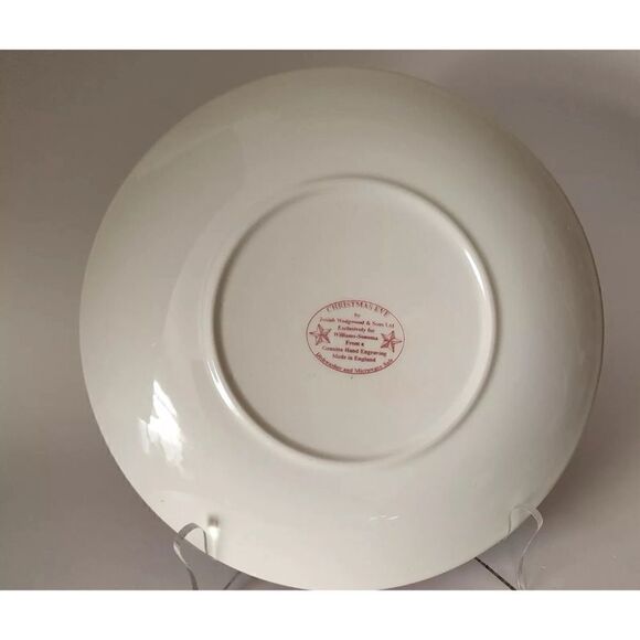 Rare Vintage WEDGWOOD Williams-Sonoma, Mayfair Christmas Eve, 9" Salad Plate - Picture 3 of 5